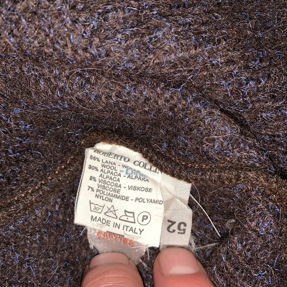 🇮🇹 Roberto Collina 🇮🇹 Made In Italy 🇮🇹 Men’s Size 52 ( fits like a large ) - Picture 6 of 6